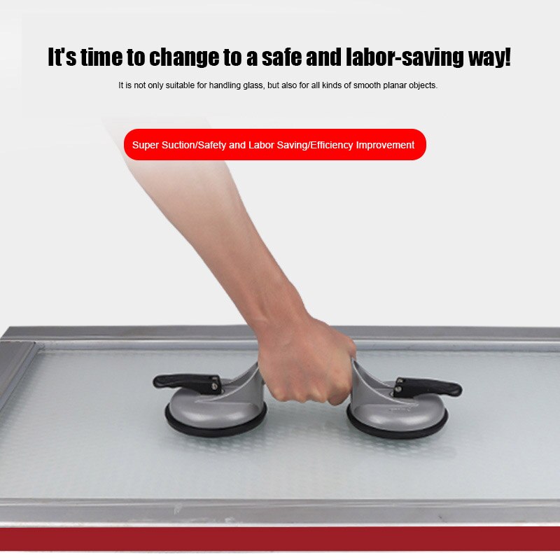 Vacuum Suction Cup Glass Lifter Vacuum Lifter Gripper Sucker Plate for Glass Tiles Mirror Granite Lifting CLH@8