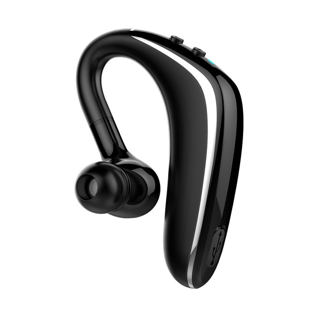 Wireless Car Bluetooth Headset 15 Hours Playing Time F Driving Earphone Long Standby Business Headset Light Weighted: Black