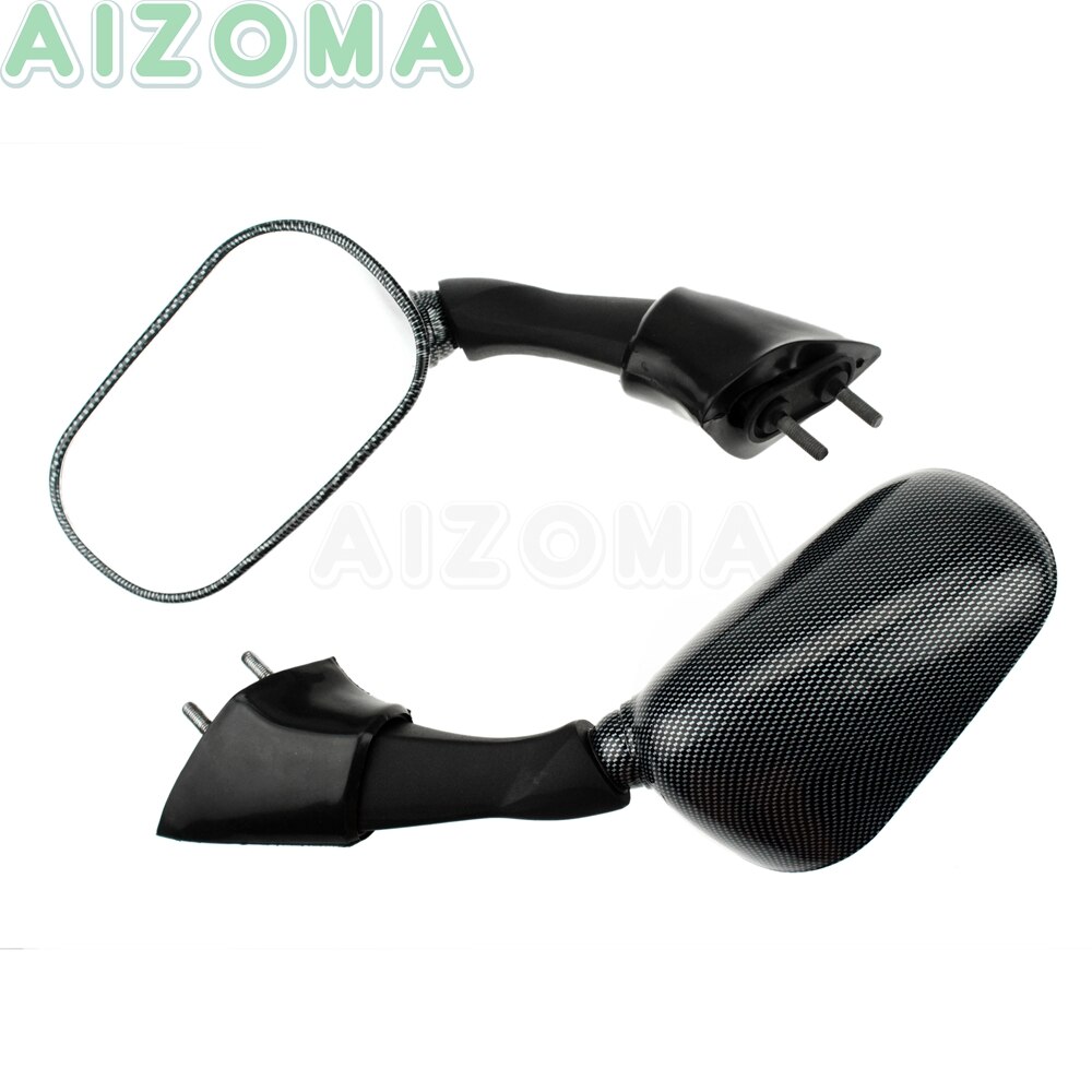 2pcs/Pair Motorcycle Side Rear View Mirror for Yamaha FJR 1300 FJR1300 2003 2004 2005 Carbon Rearview Mirrors
