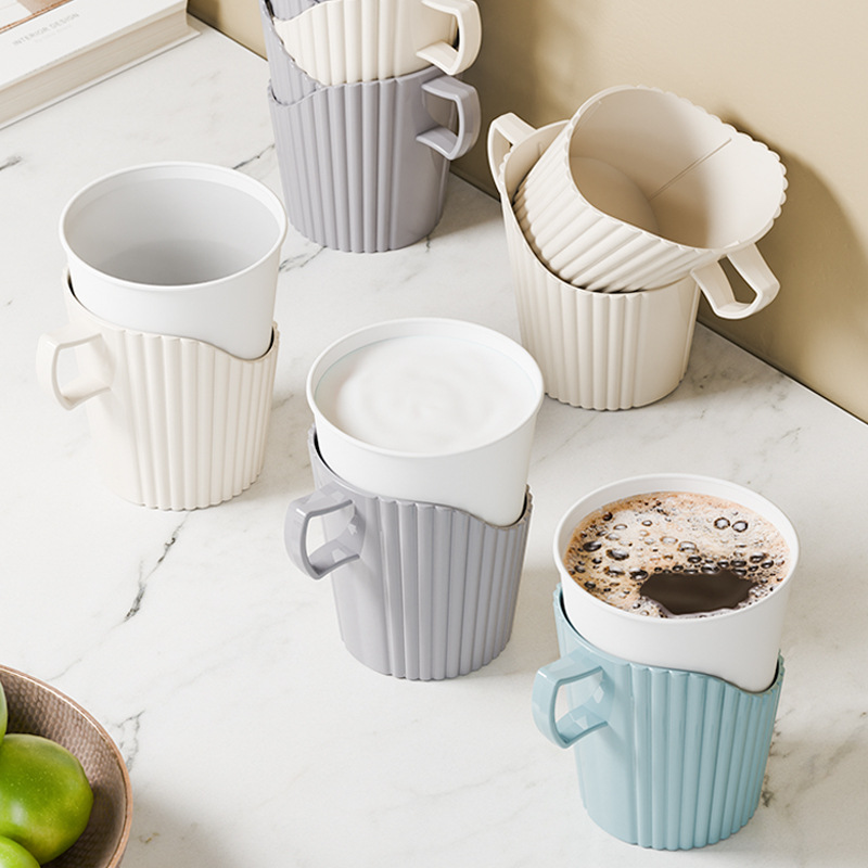 Portavasos de papel desechable, funda para taza de café expreso, antiescaldado, multifuncional, multiusos, para oficina y hogar, 6 uds.