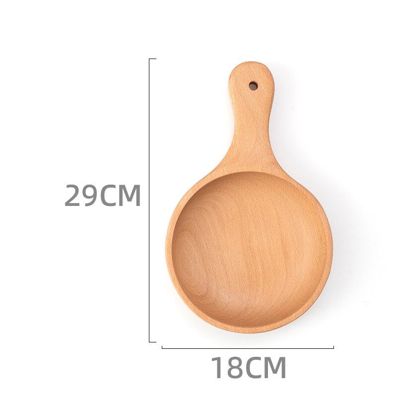 Hemu Life Natural Wood Japanese Style Kitchen Accessories Simplicity Handle Bowl Water Scoop High Temperature Resistance: W 29X18cm