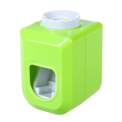 1Pc Hands Free Automatic Squeezer Toothpaste Dispenser Squeeze Out Wall Mount Bathroom Accessories 4 Colors LW031459: Green
