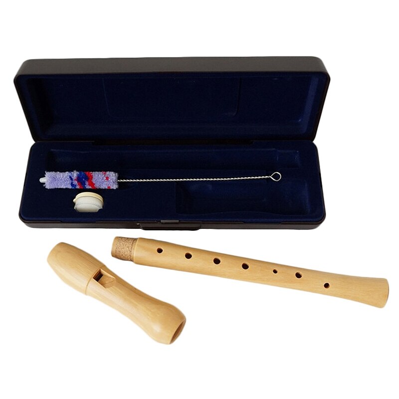 Wooden Recorder Soprano Baroque 8 Hole C Key Clarinet Vertical Flute Dizi Wood Musical Instruments