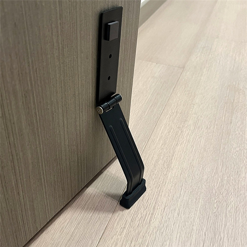 A69efoldable Door Stopper Heavy Duty Door Stops Holder Anti-Theft Door Fixer Bathroom Door Self-Adhesive Door Buffer Durable Whi