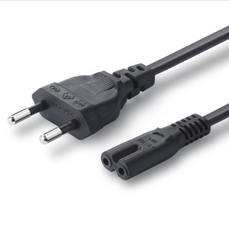 2 Pin Prong Eu Kabel Netsnoer Console Cord C7 Kabel Figuur 8 Power Kabel Voor Samsung Voeding xbox PS4 Laptop