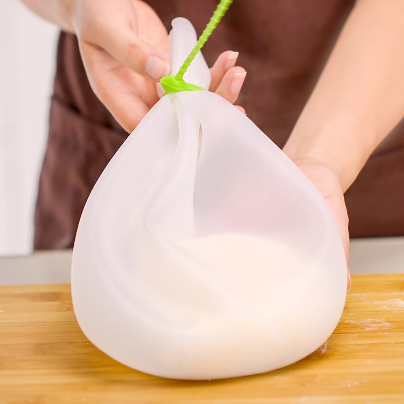 Fascette per alimenti riutilizzabili in Silicone da 5 pezzi fascette per borse a spirale fascette per cavi autobloccanti ecologiche