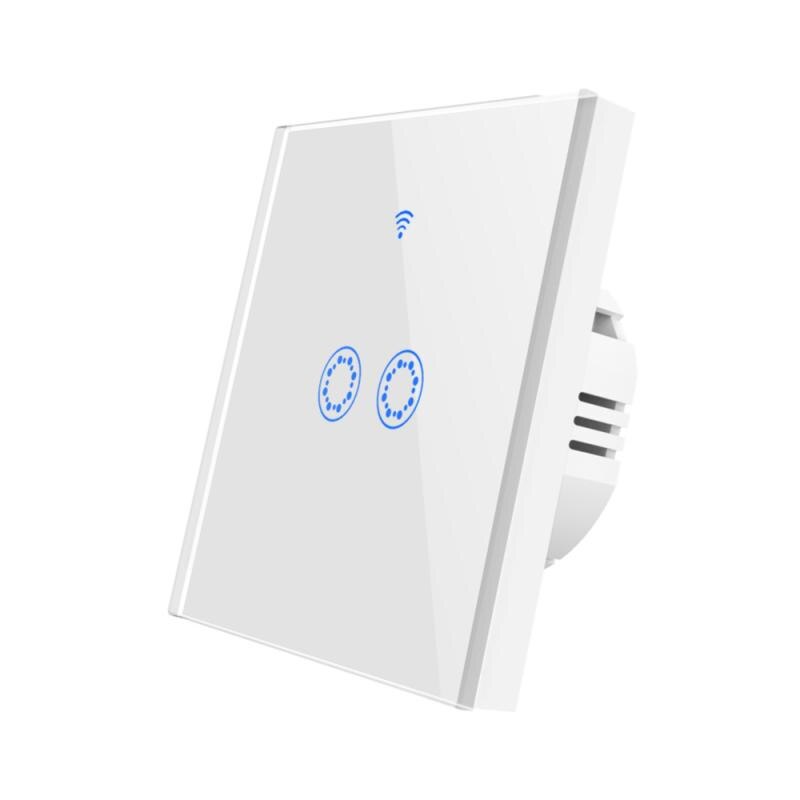 European Standard Smart WiFi Touch Switch Alexa Voice Control Smart Wifi Wall Switch Smart Switch 1000W For IOS/Android Phones: 02