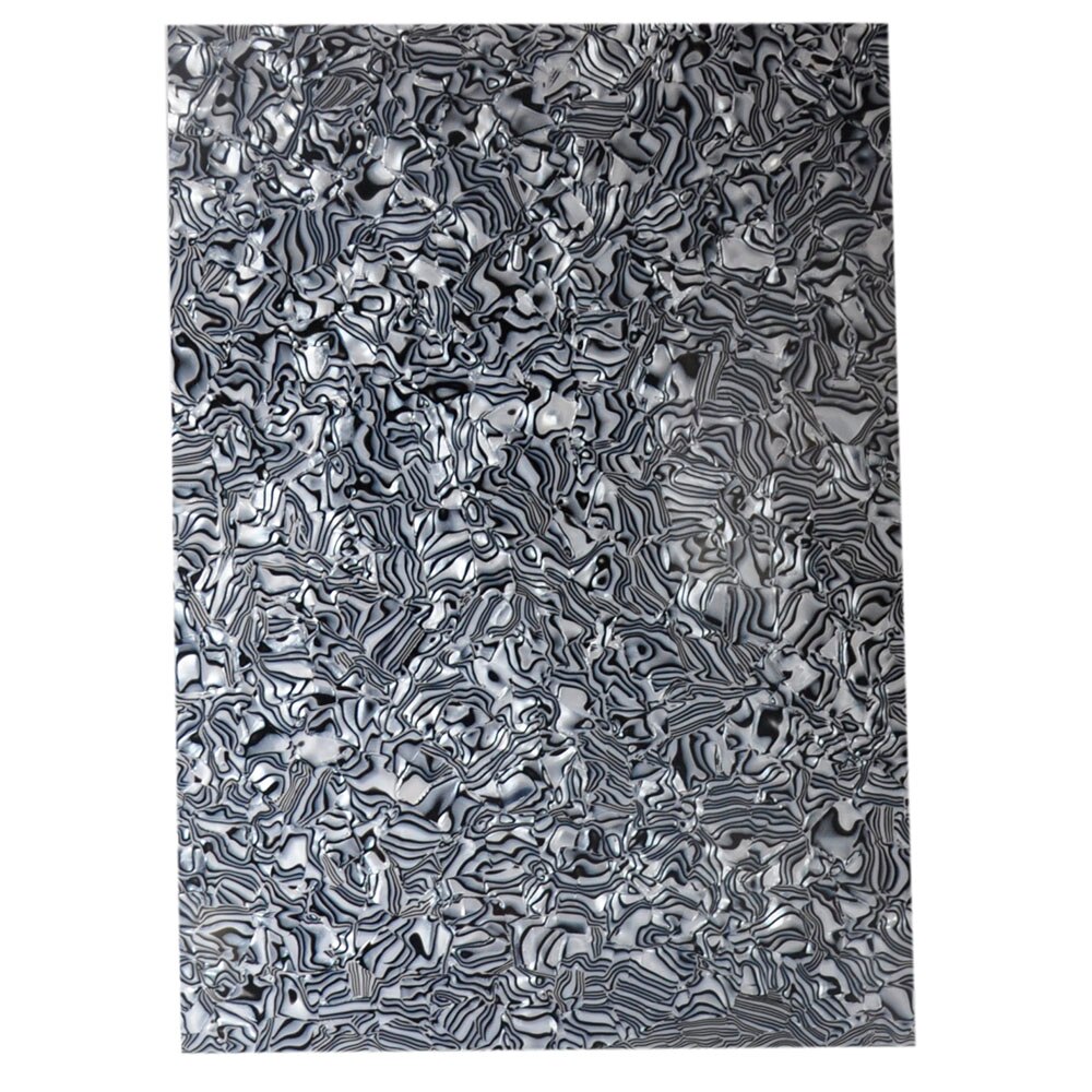 320Mm X 1300Mm Celluloid Sheet 0.46Mm Muziekinstrument Deco Vel Diy Drum Wrap Multi Kleuren: Zebra Stripe