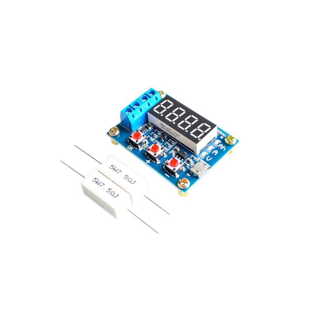 Taidacent-probador de capacidad de batería ZB2L3, 5 piezas, circuito de carga externa, batería de 1,2-12V, capacidad de batería de 18650, contador de descarga
