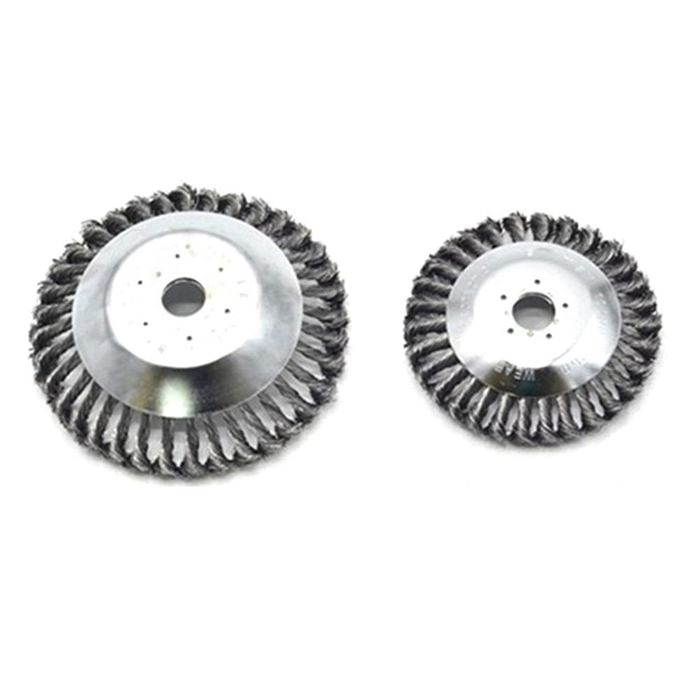 6/8 pulgadas cabeza cortadora de cepillo al aire libre actualizado Durable 6/8 pulgadas alambre de acero anudado cabezal de corte desbrozadora de césped