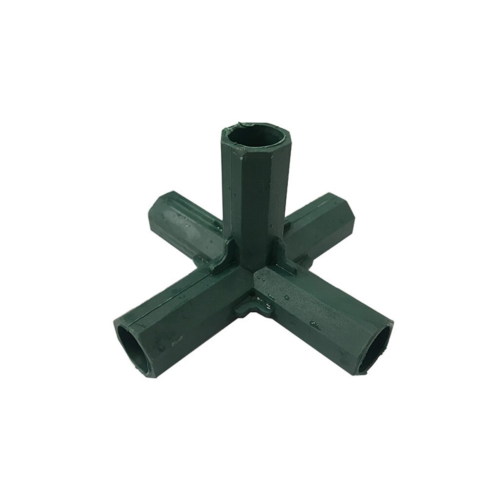 4pcs 16mm Pipe Joint Cages Corner Connector Plant Stakes Garden Framework Supports Awning Pole 3 4 5 Ways Building Greenhouse