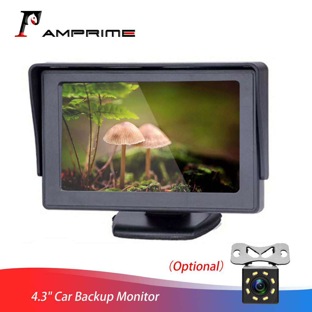 AMPrime 4.3 "Auto monitor TFT LCD Car Rear View Monitor Parking Achteruitkijk-systeem Voor Backup Achteruitrijcamera Voor Truck bus Caravan