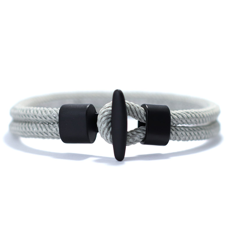 51Luckind Simple Milan Rope Bracelet Handmade Men Women Outdoor Survival Braclet For Camping Armband Thread Jewelry: 17.5cm / Vermeil