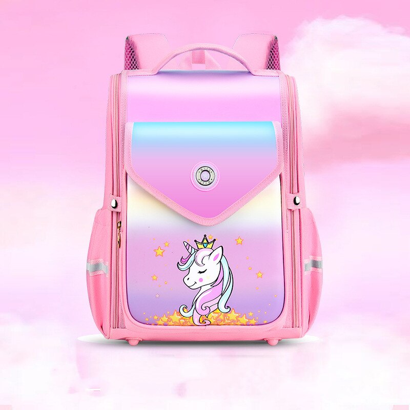 Primary Students School Bags Children School Bags Ultra-light Schoolbags For Boys And Girls Space Bag: Auburn