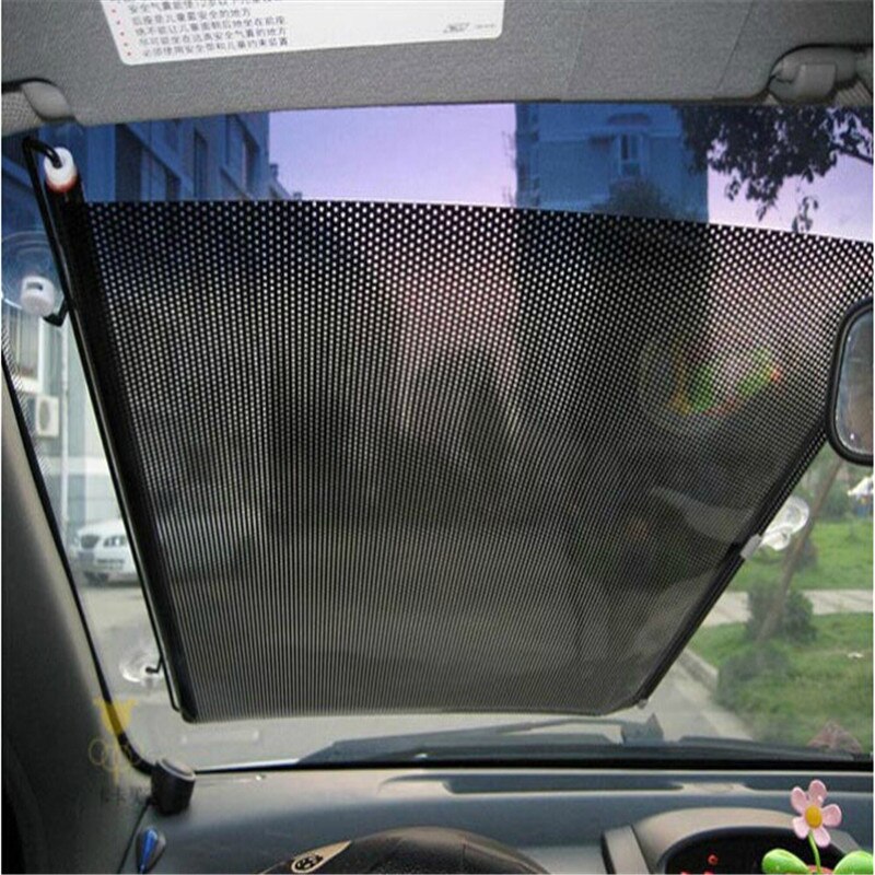 50*125cm/19"*49" Solar film Auto Car Sun Shade Front Rear Side Window Sun Screen Curtain Solar Protections - Black