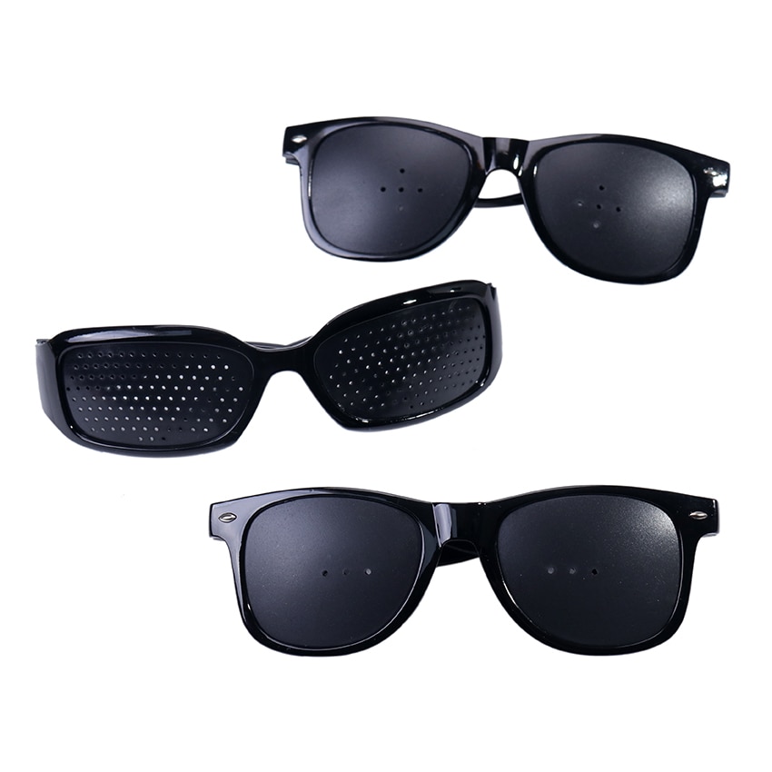1PC Eye Training Pinhole Glasses Unisex Sunglass Exercise Outdoor Improve Eyesight Anti-fatigue Vision Care Eyeglasses