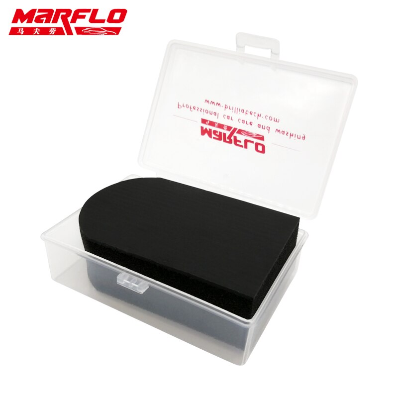 Brilliatech-almohadilla de barra de arcilla mágica para el cuidado automático, mitón de microfibra, paño de toalla, limpieza, pulido, esponja, herramientas de bloque, MARFLO: Type B Box