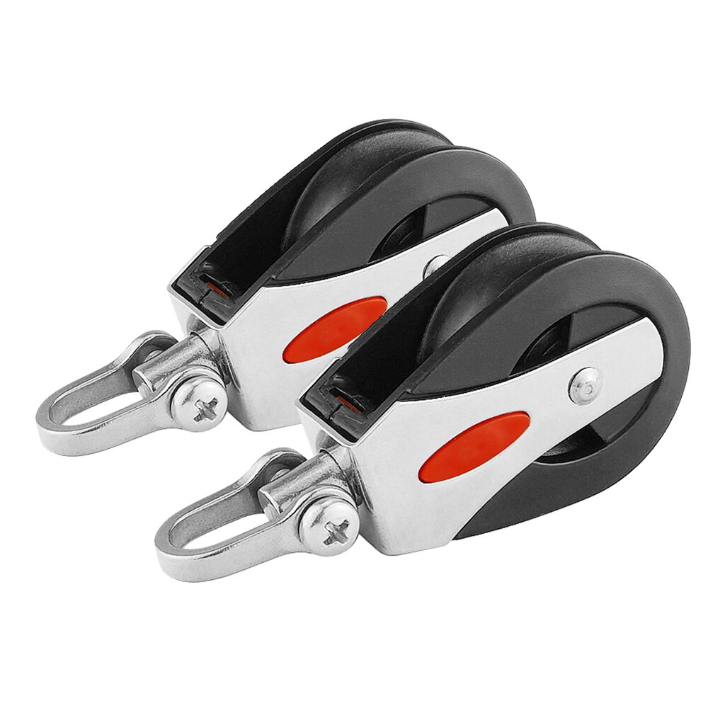 Stainless Steel Marine 316 Block Rope Pulley Nylon Sheave Sailing Kayak Boat