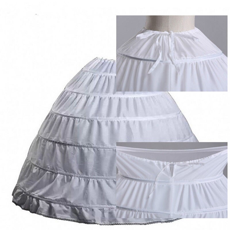 White Bridal Petticoat Plus Size Ball Gown Wedding Dress Accessories Underskirt