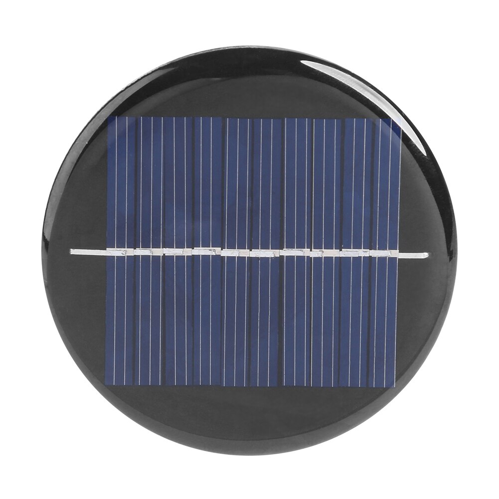 1/2Pcs Round Solar Pane Polycrystalline Silicon Solar Glue Panel Small Household Lighting System DIY Battery Cell Charger