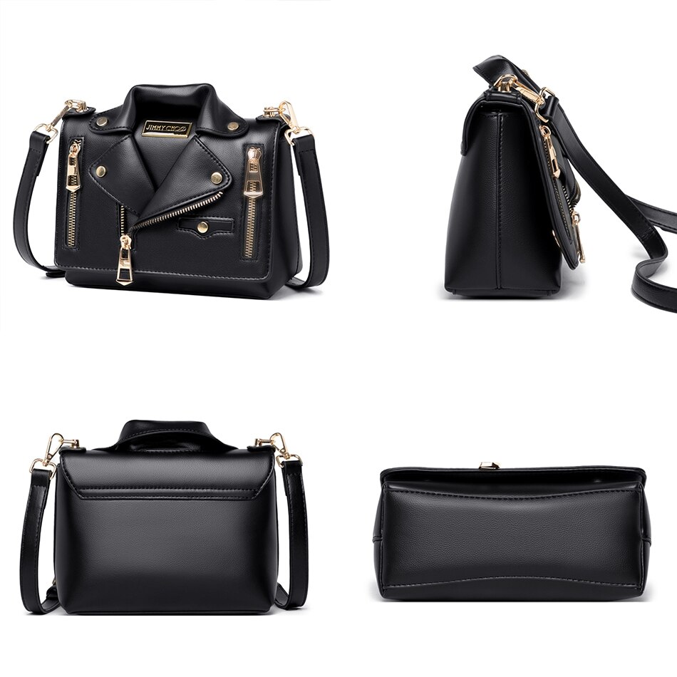 Borsa in pelle di qualità a forma di giacca in stile giapponese per donna borsa a tracolla per shopping sacco signora di lusso firmata