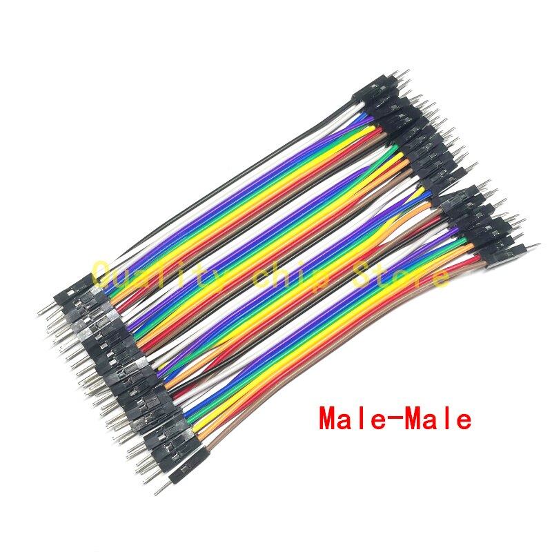 Dupont Line 10CM 40Pin Male to Male + Male to Female and Female to Female Jumper Wire Dupont Cable for Arduino DIY KIT: Male-Male