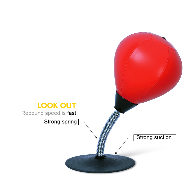 Balle de boxe en PU pour bureau, anti-Stress, vitesse de combat, réflexe, entraînement, Punch Ball Muay Thai MMA, équipement de sport