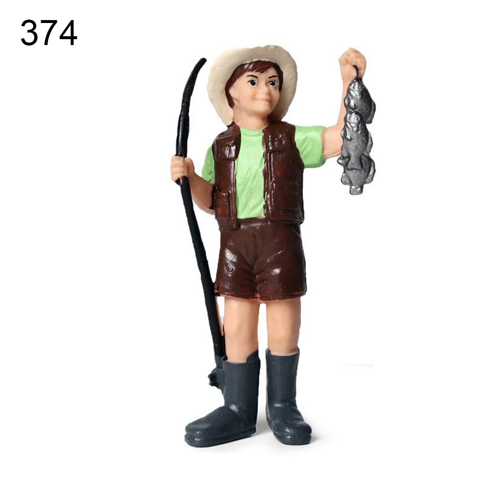 Simulazione Farm Personale Alimentatore Figurine Giocattolo Per Bambini Mini Terreni Agricoli di Paesaggio Della Decorazione Collezione Fatta A Mano Modello Per Bambini Giocattoli Educativi: C 374