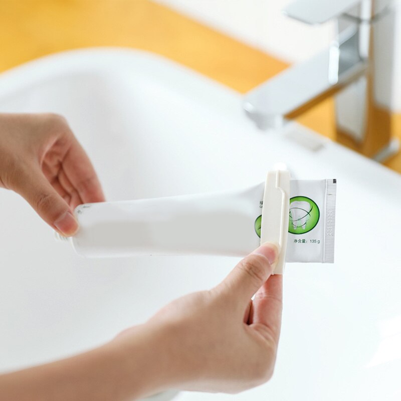 3 stk ting til badeværelse hånd let tandpasta klip dispenser 3 stk hjemmebrug rør rullende holder tandpasta presser