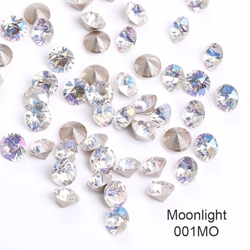 5Mm 50Pccs/Pack Jewerly Edelsteen 32 Snijden Gezichten Diamanten Ring Earring Crystal Xirius Steen K9 Kristallen Nail decoraties: Moonlight