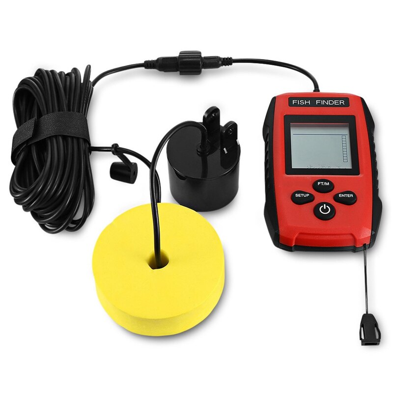 Alarma Sonar portátil Erchang TL88E buscador de peces 100M LCD buscadores de peces ecosonda buscador de pesca: Default Title