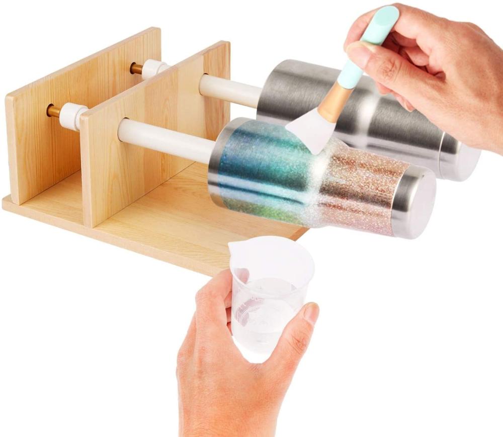 Turner spinner , 2 combo crafts tumbler cuptisserie turner for diy epoxy machine