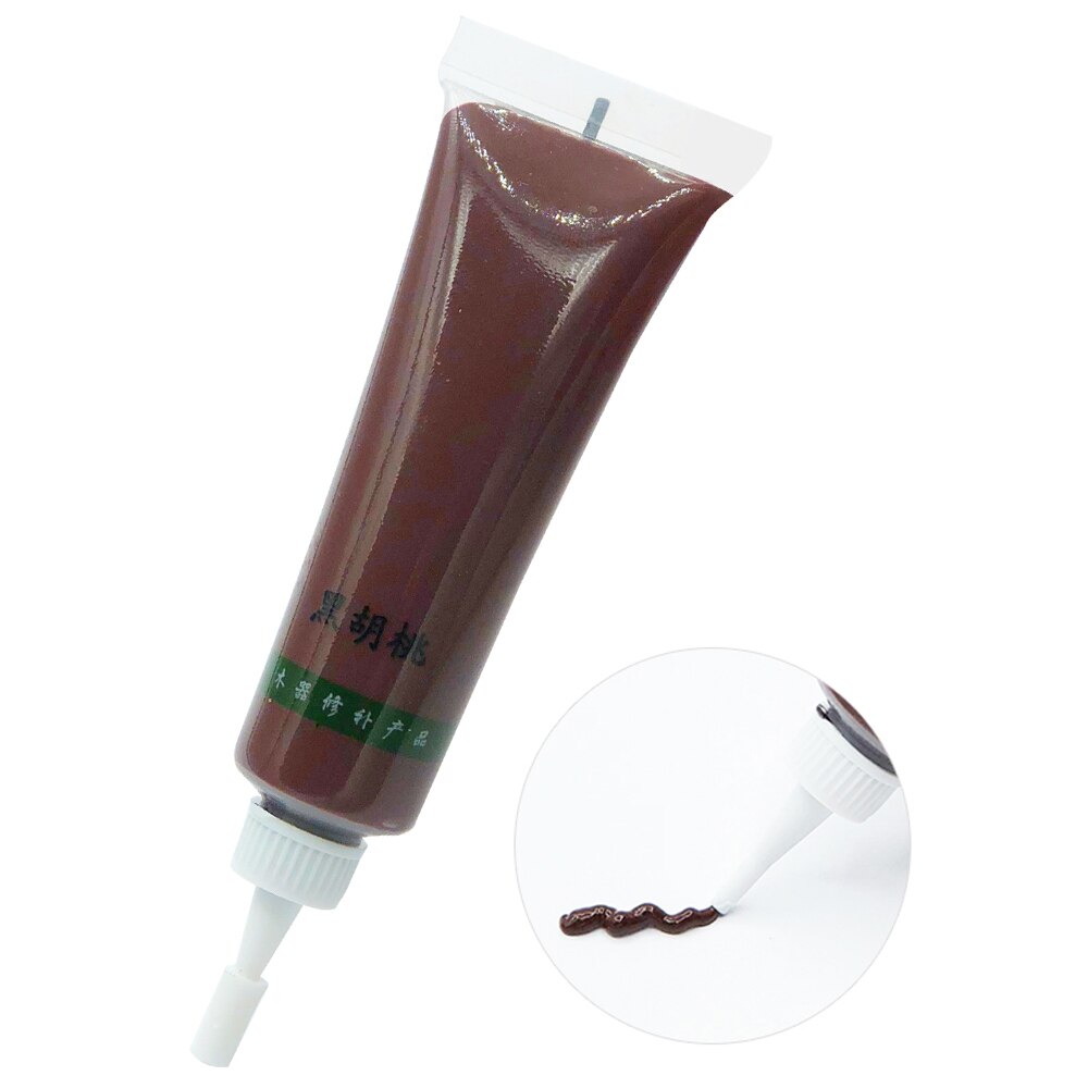 Pasta de reparación de muebles de madera, pintura de madera para puerta de madera, removedor de grietas con agujero para arañazos, 18g: heihutao