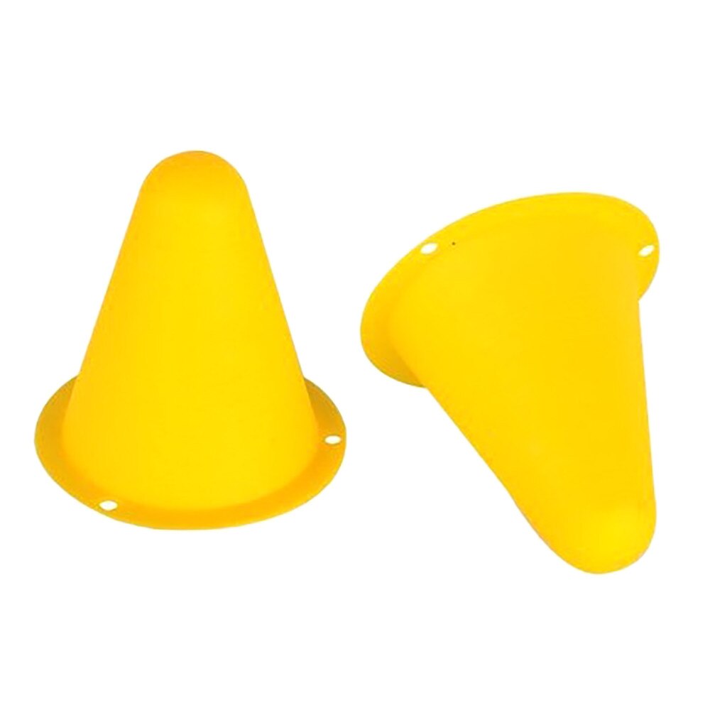 Brand 20Pcs/Lot Sport Football Soccer Rugby Training Cone Cylinder Outdoor Football Train Obstacles For Roller Skating: 20PC Yellow