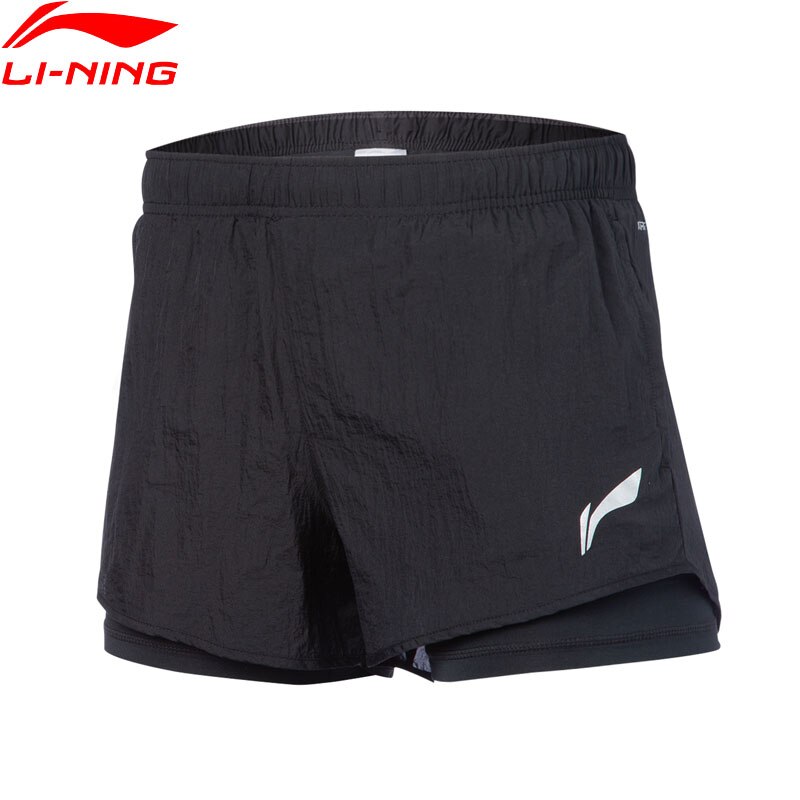 Li-Ning Women Running Track Shorts Loose AT PROOF SMART Water Repellent Nylon LiNing li ning Sports Bottoms AKSQ022 WKD626