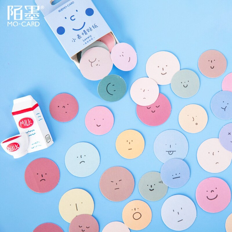 45Pcs/lot Lovely Face Mood Decorative Sticker Scrapbooking Sticker Diary Planner DIY Bullet journal Stickers Kawaii Stationery