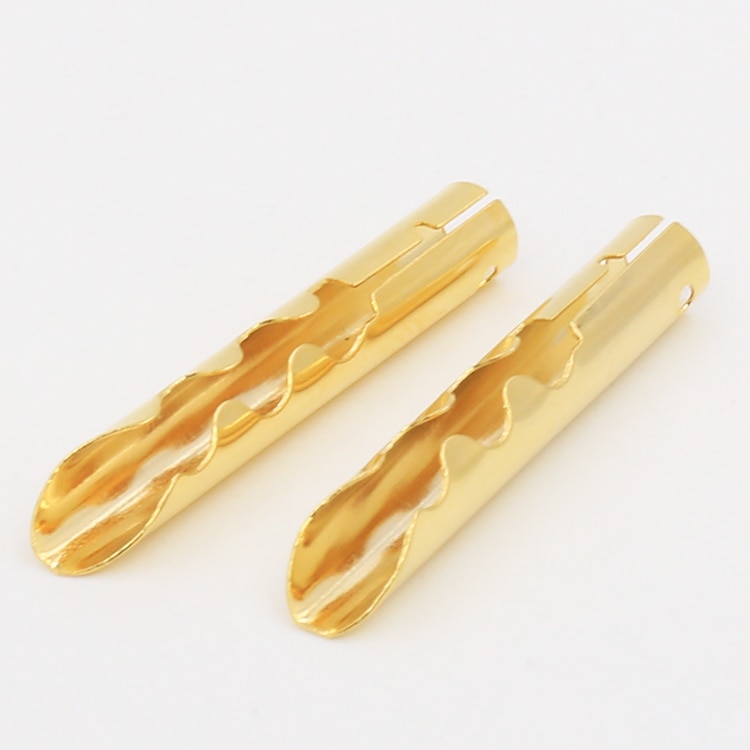 12 stücke VB432G Gold Kupfer Audio- BFA Z-Typ 4mm Bananen Stecker Lautsprecher Kabel Stecker