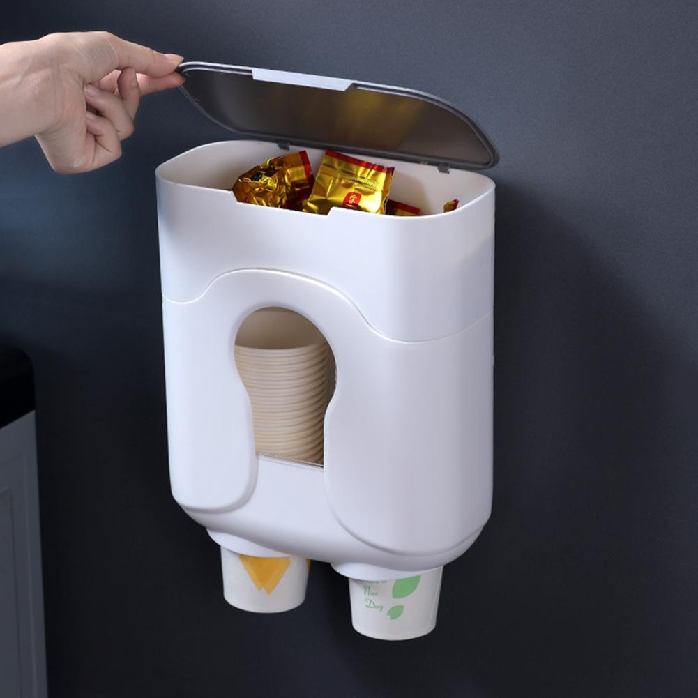1 Set Attractive Cup Container Wall Mount Not Easy... – Vicedeal