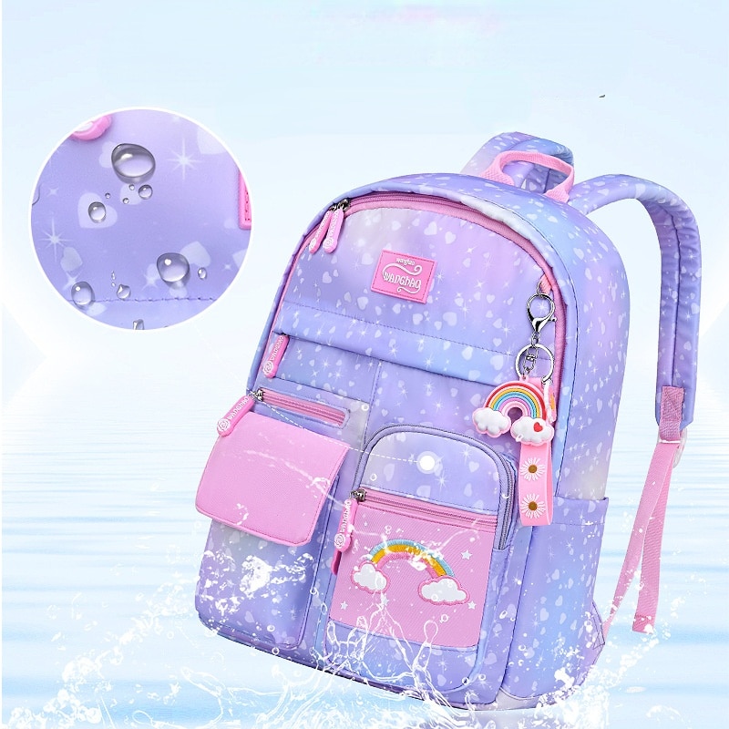 Zaini scuola per bambini arcobaleno moda per ragazze zaini scuola ortopedici primari impermeabili zaino per bambini zaino per libri mochilas