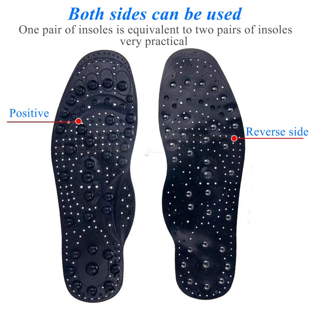 Plantillas de terapia magnética, mejora mejorada, 68 imanes, almohadillas de acupresión para zapatos, masaje adelgazante, Unisex