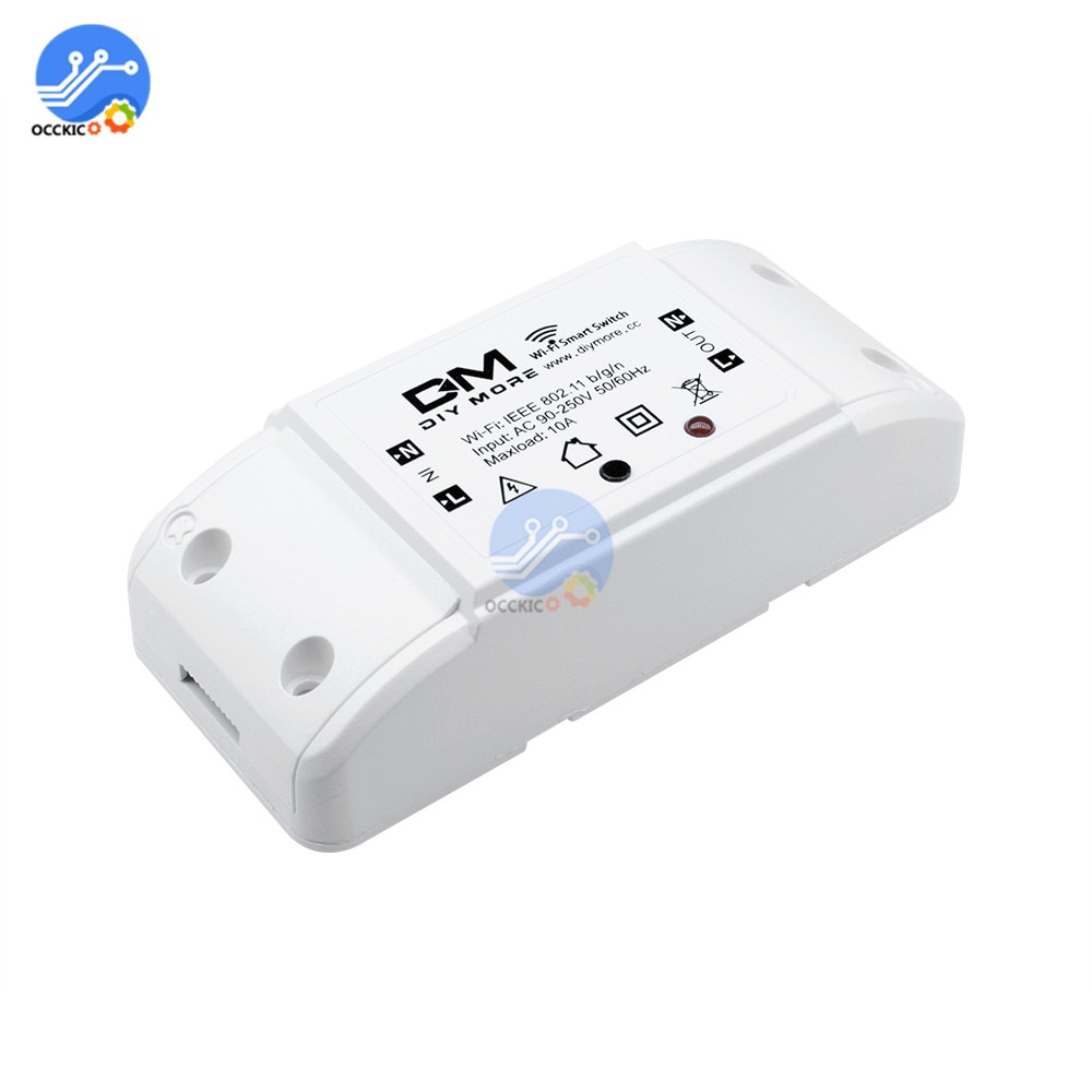 Sonoff DM AC 90V-250V Control remoto inteligente Wifi Interruptor Diy temporizador Interruptor inalámbrico WiFi inteligente enchufe inteligente para Google Home