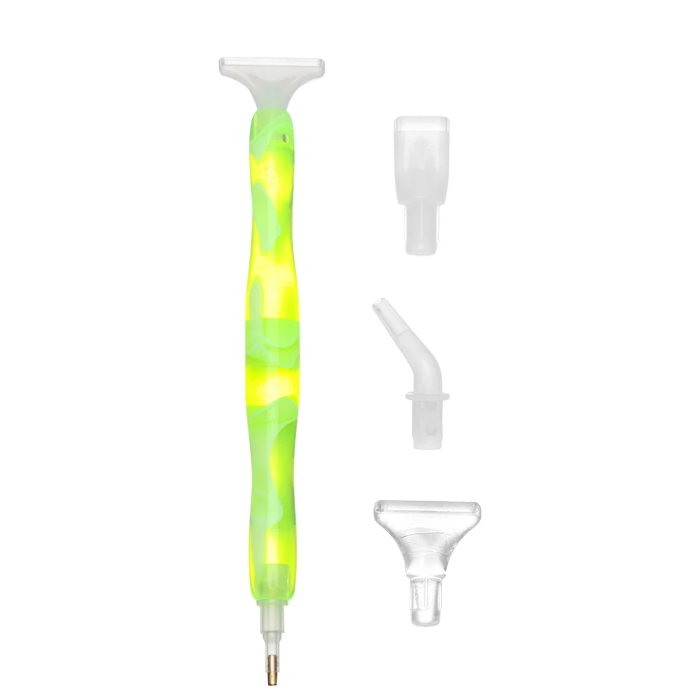 Stylo de peinture au diamant 5D en résine, stylos perceuse à pointe en résine, point de croix, broderie, bricolage, artisanat, nail art, accessoires de couture, , 1 ensemble