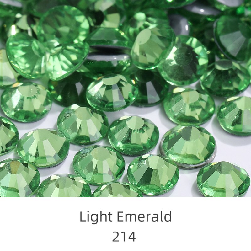 I Heart Crystals Swarovski Peridot Green Hotfix Flatback Crystals – 8ss To 20ss – 144 Piece Mix