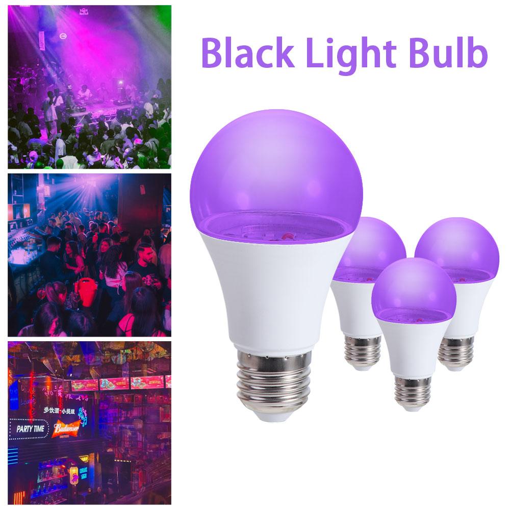 Blacklight Ultraviolette Lamp UV Paarse Lamp Sfeer E27 UV-lampen 10 W 360 Glow Paars Zwart Gloeilamp Feestartikelen