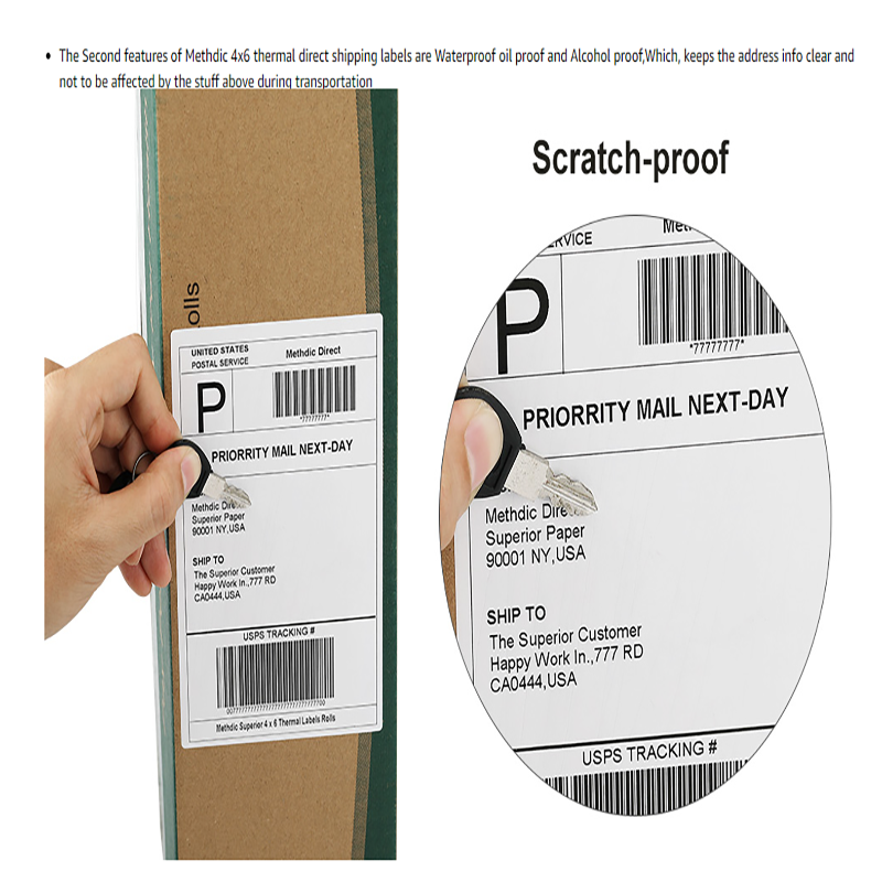 Internationale Express Printer Sticker Enkele Rij 102*152*250 Thermische Sticker 4 "* 6" Thermische label Papier Barcode Sticker