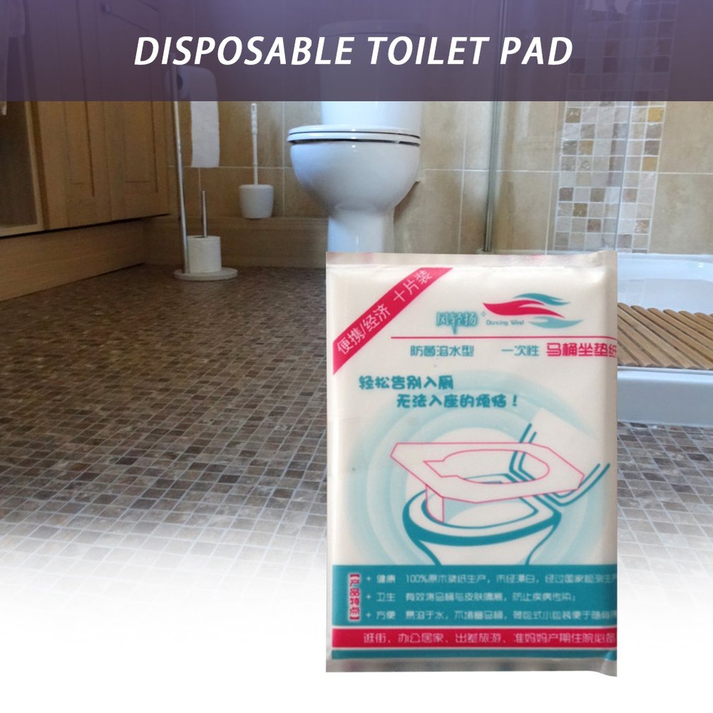 Praktische Wegwerp Toiletpapier Pad Reizen Draagbare Wc Papier Padded Toilet Zitkussen Papier Wc Essentials