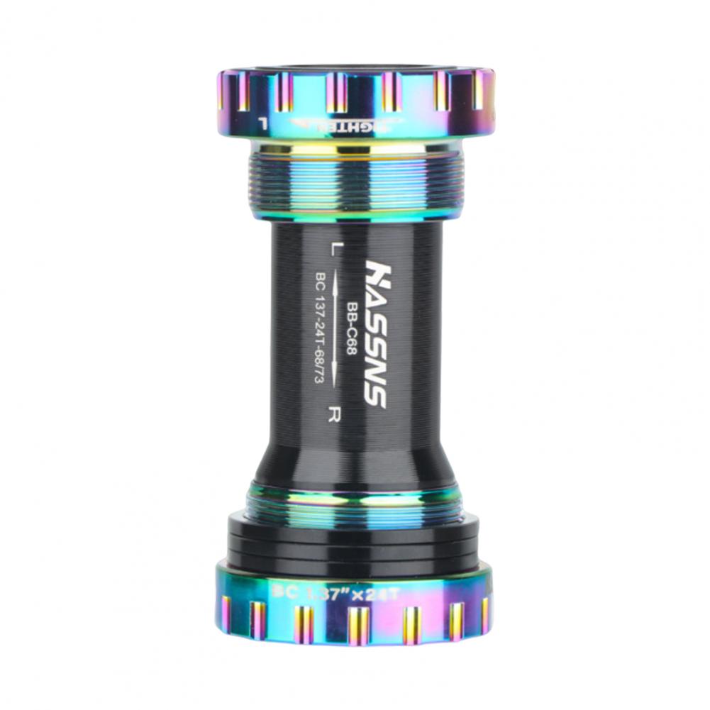 Soporte inferior de bicicleta BB52 M68, eje de movimiento Central de cinco vías, 68/73mm, para Shimano, habree G, soporte inferior de rosca IXF: Morado