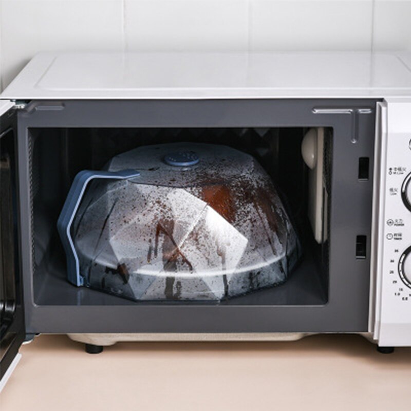 Couvercle anti-éclaboussures pour micro-ondes, avec poignée, résistant à la chaleur et à la poussière, résistant à l&#39;huile, accessoires de cuisine spéciaux