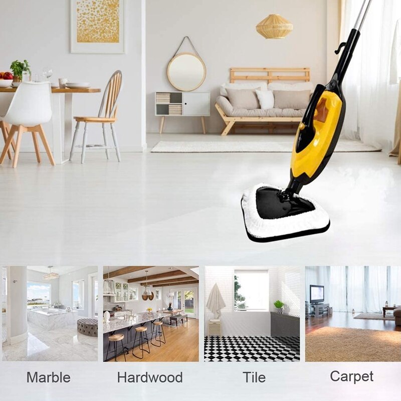 6PCS Steam Mop Pads Washable Microfiber Cleaning Pads Replacement Pads Accessories for Shark X5 H2O H20 S302 S001