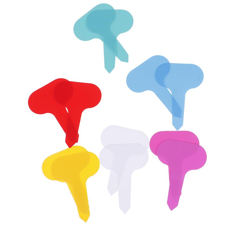 Étiquettes de jardin Classification des plantes, 100 pièces, signe de tri, étiquette, billet, plaque d'écriture en plastique, carte à brancher colorée